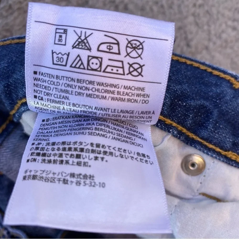 Old Navy Kids Straight Droit Darkstone Adjustable Jeans Sz 16